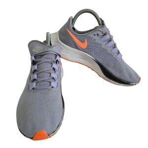 Nike Zoom Pegasus 37 Running Shoes Gray Orange Sneakers BQ9647-500 US 8 EU 39